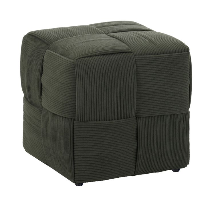 Zorn Square Corduroy Ottoman Foot Rest