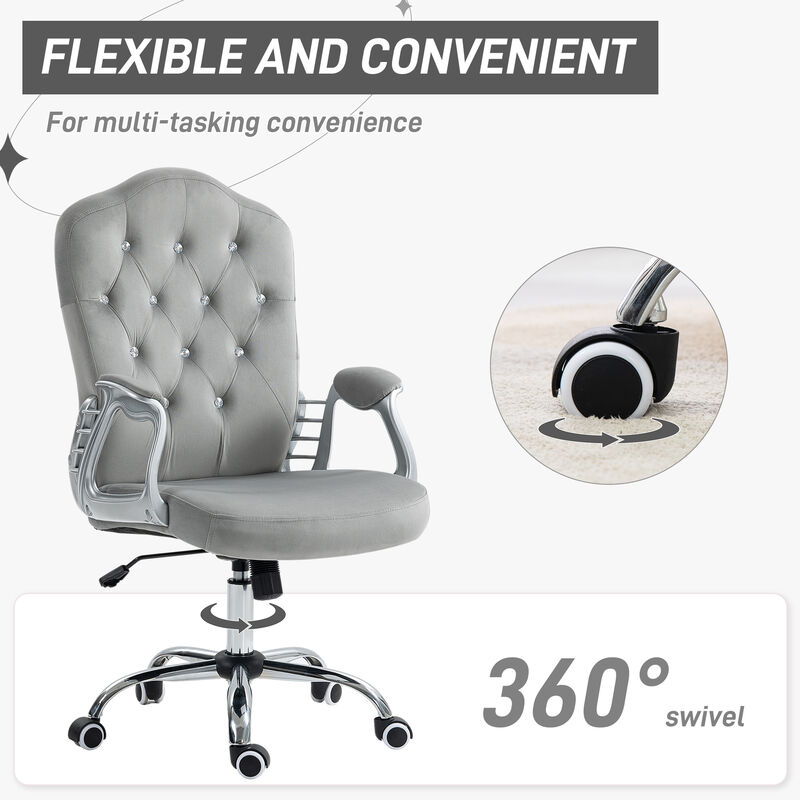 Ergonomic Desk Chair, Comfortable Office Seating with Adjustable Backrest and Lumbar Support