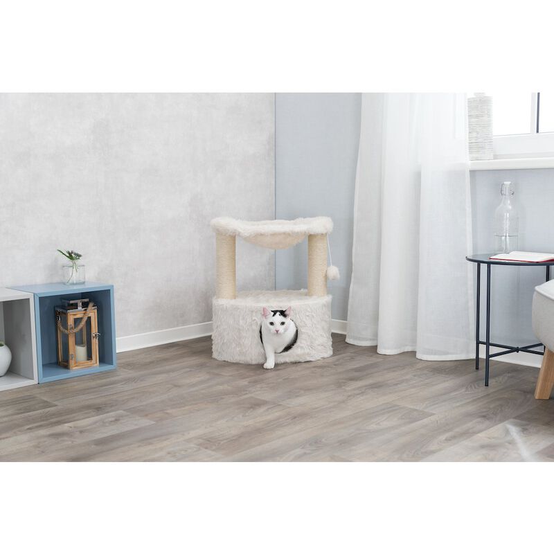 TRIXIE Baza Grande Plush & Sisal Cat Tree, Cat Condo and Hammock, Cat Toy image number 1