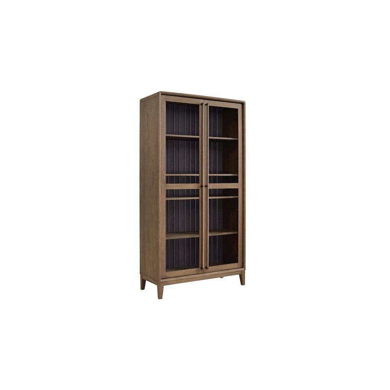 I Home Furnishings Aurora Latte & Peppercorn Display Cabinet