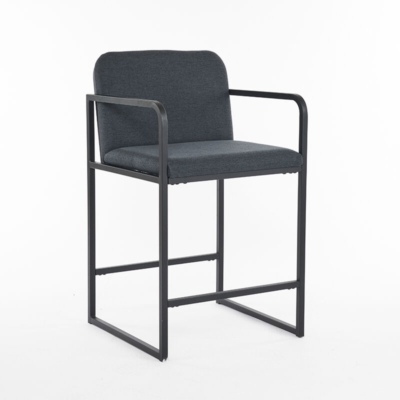 Merax Modern Upholstered Counter Height Bar Stool Set of 2