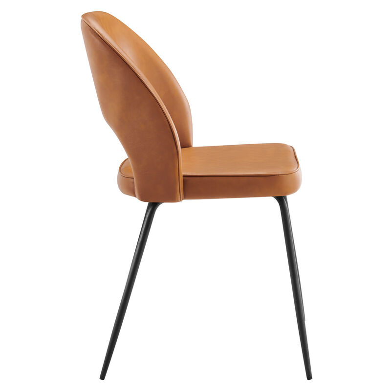 Nico Vegan Leather Dining Chair Set of 2 image number 2