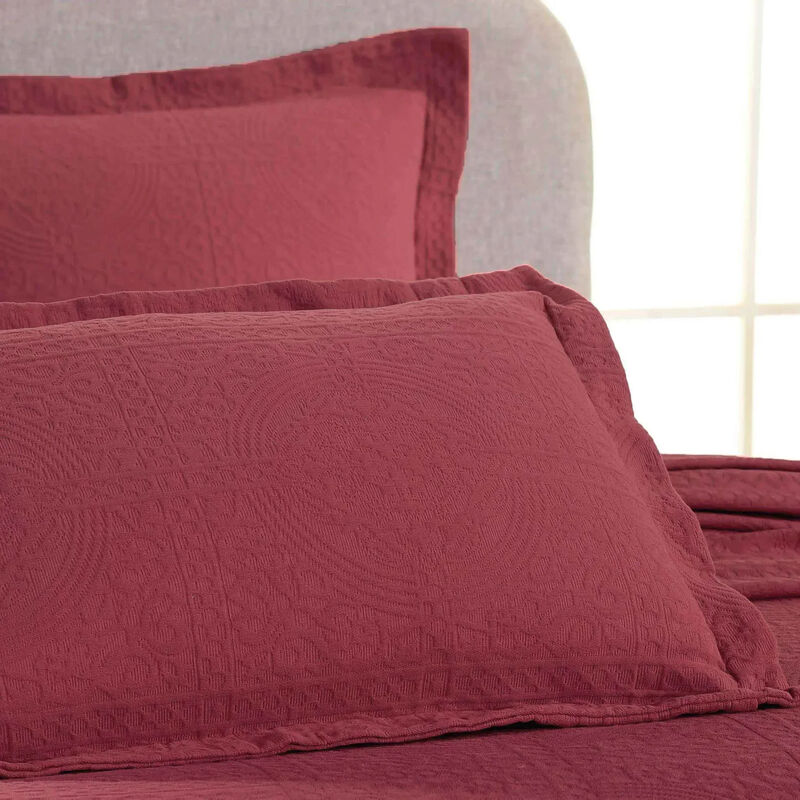Lightweight Cotton Matelasse Bedspread and Shams Set for Bedroom image number 3