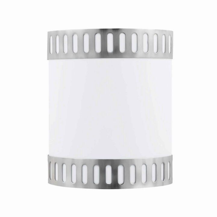 18W Wall Lamp with Acrylic Plate and Steel Trim
