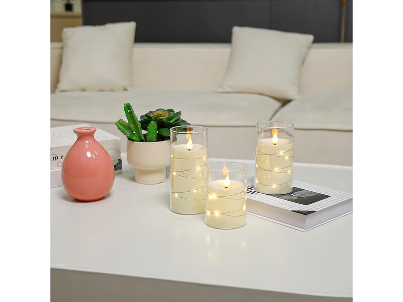 Flickering Flameless Candles Battery Operated image number 4