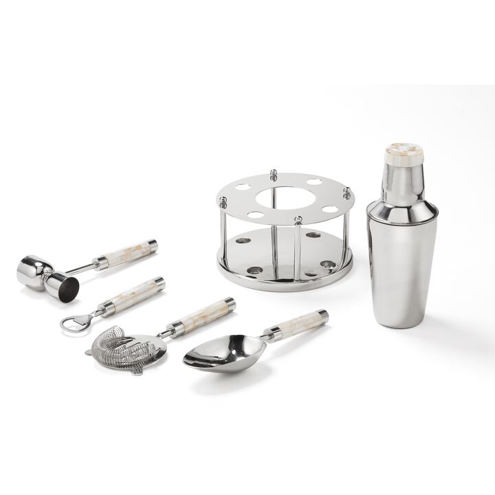 Mother of Pearl Bar Tool Set