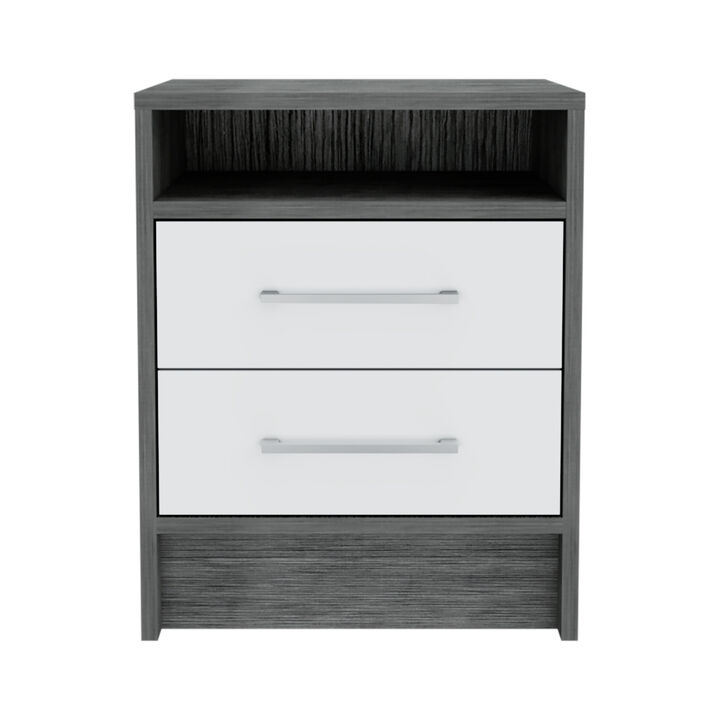 Streamdale Eter Nightstand, Superior Top, Two Drawers