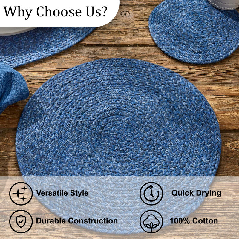 Park Designs Pepper Spice Bin Braided Placemat Set of 4