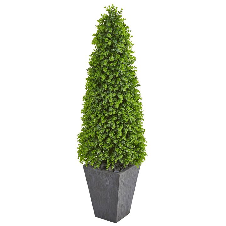Nearly Natural 57-in Eucalyptus Artificial Tree in Planter (Indoor/Outdoor)