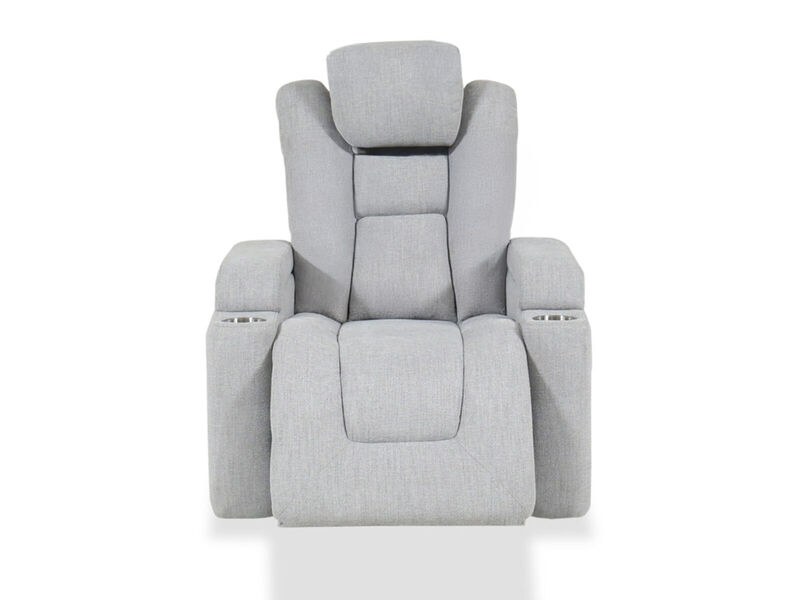 Contemporary Dual Power Recliner image number 1