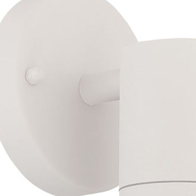 Homezia White LED One Light Outdoor Can Shape Wall Sconce