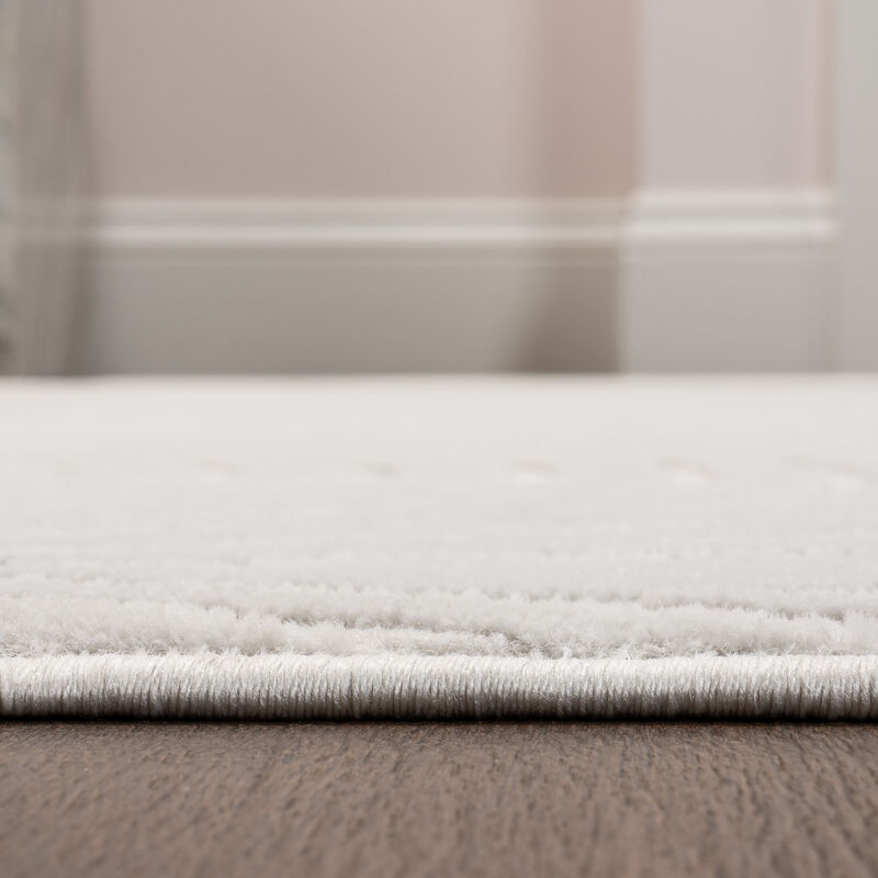 Ariana MidCentury Art Deco Striped Arches Two-Tone High-Low Area Rug