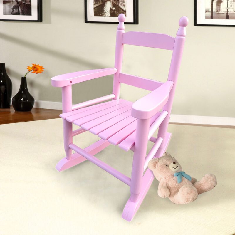 Kumker Kids Solid Wood Rocking Chair image number 1