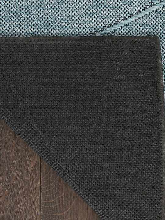 Washable Solutions WSL01 Aqua 6' x 9' Rug