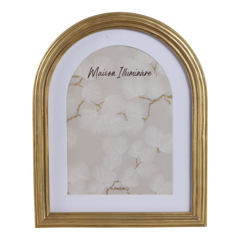 7x9 Photo Frame Arch, Gold image number 0