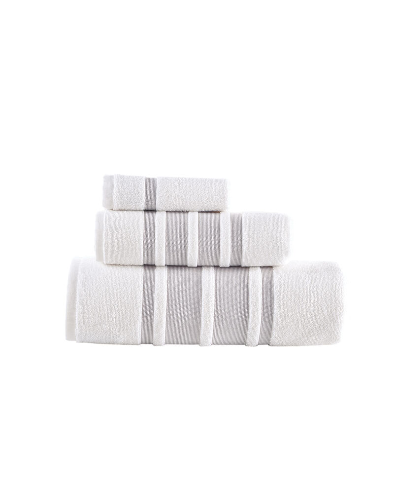 Brooks Brothers Contrast Border 3 pcs Towel Set