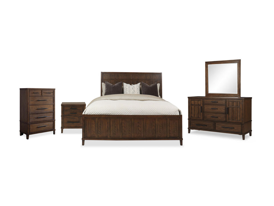 Hudson Oak King 5-piece Bedroom Set