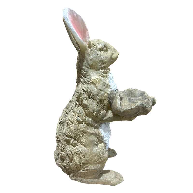 Braxti Bunny Statue Holding Decor image number 5