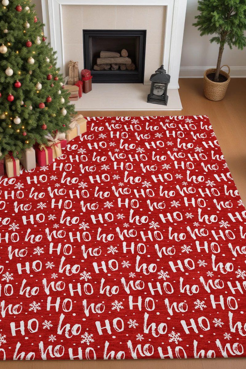 Merry & Bright MY22 Red 9' x 12' Rug image number 1