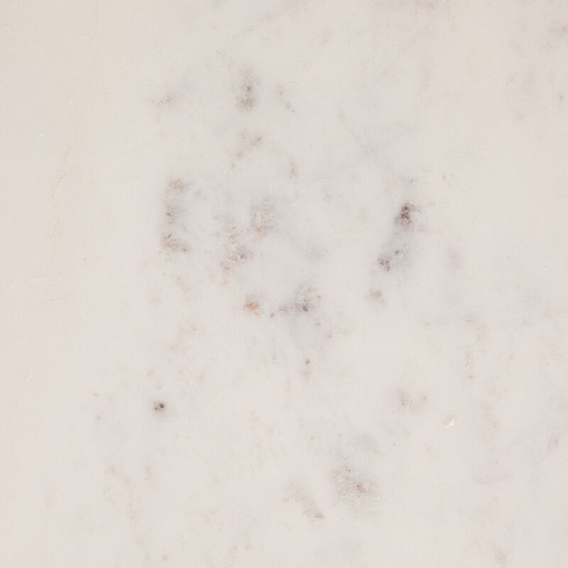 Abstract Shaped Marble End Table with Metal Legs image number 3