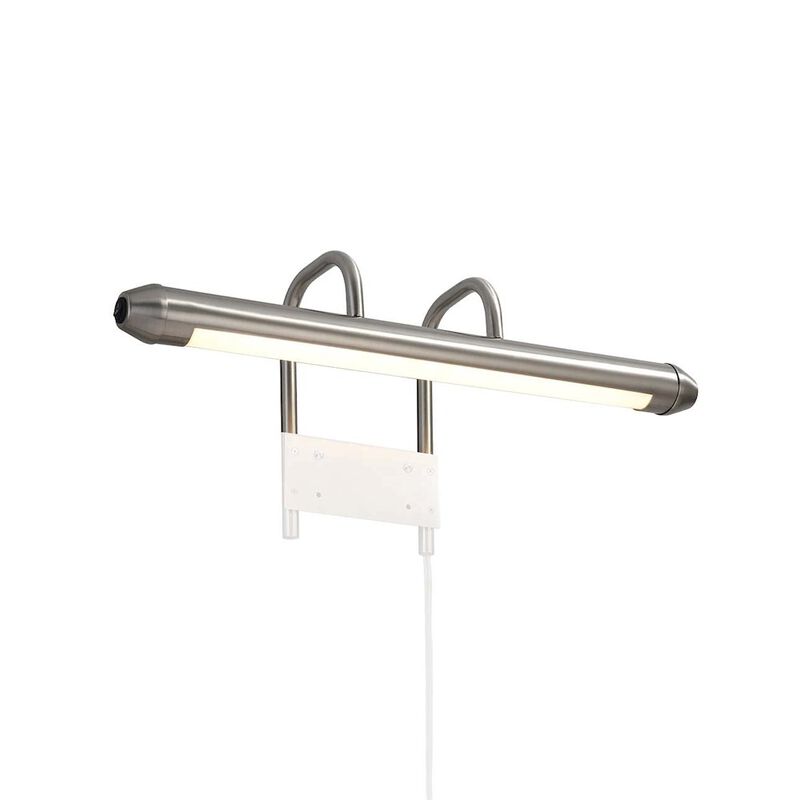 NOVA OF CALIFORNIA Bradley Bar Wall Light - Satin Nickel, Plug-in, On/Off Switch