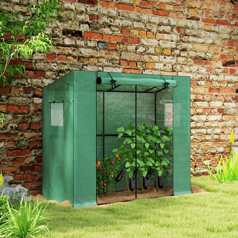 Hivvago 6.6 ft Portable Outdoor Greenhouse image number 1