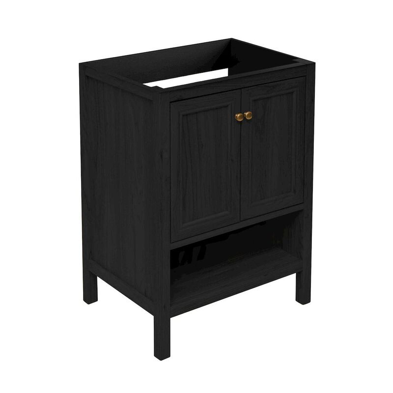 Chateau 24" Freestanding Bathroom Vanity Cabinet without Top in Black Oak image number 2