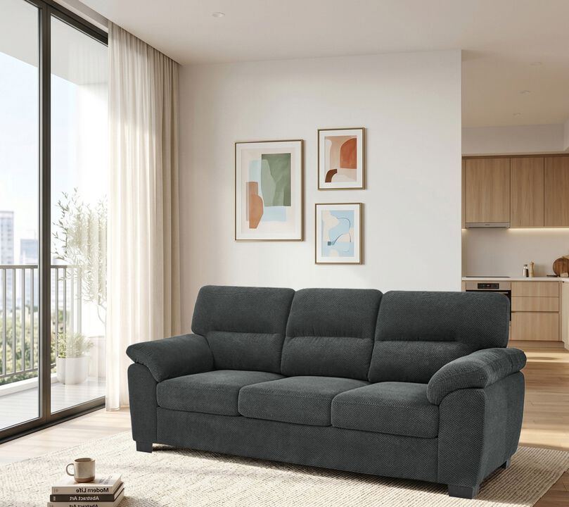 Hanjix Textured Fabric Sofa
