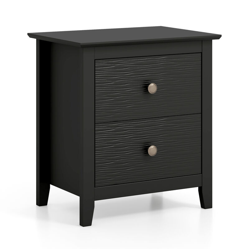 Minimalist Nightstand with 2 Drawers &ndash; Ideal for Compact Bedrooms
