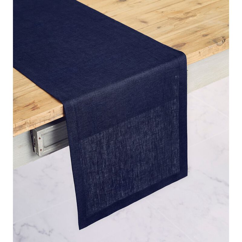Solino Home Fete 100% Linen Table Runner &ndash; Handcrafted, Machine Washable, Perfect for Holiday and Everyday Dining
