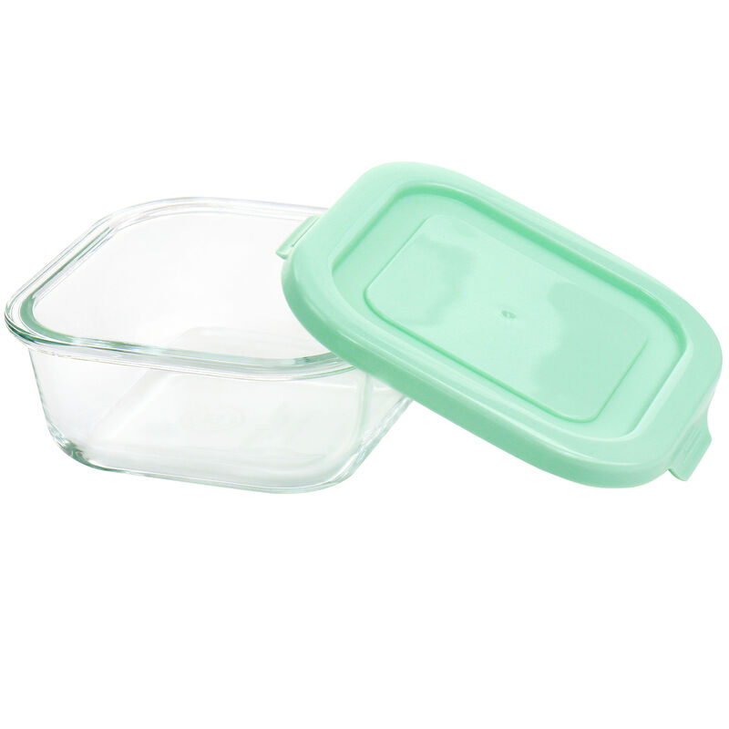 Martha Stewart 6 Piece Glass Storage Containers with Lids in Mint