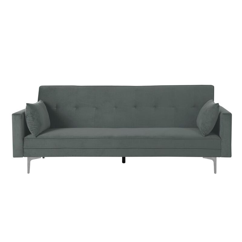 Carolina Living Siena Velvet Convertible Sleeper Sofa - Gray