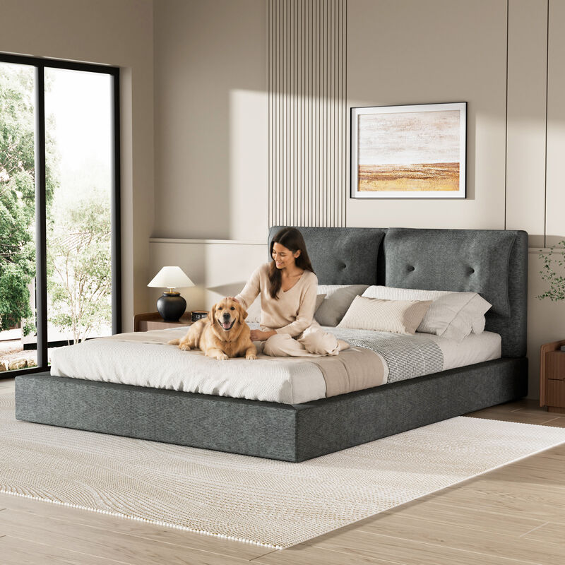 Zeck Upholstered Bed Frame image number 3