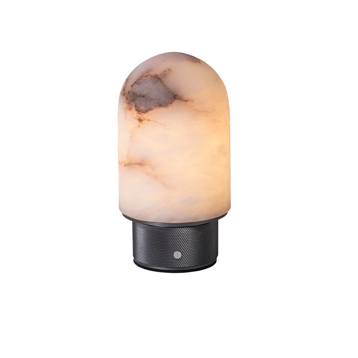 Natural Spanish Alabaster Rechargeable Table Lamp with Dimmable LED