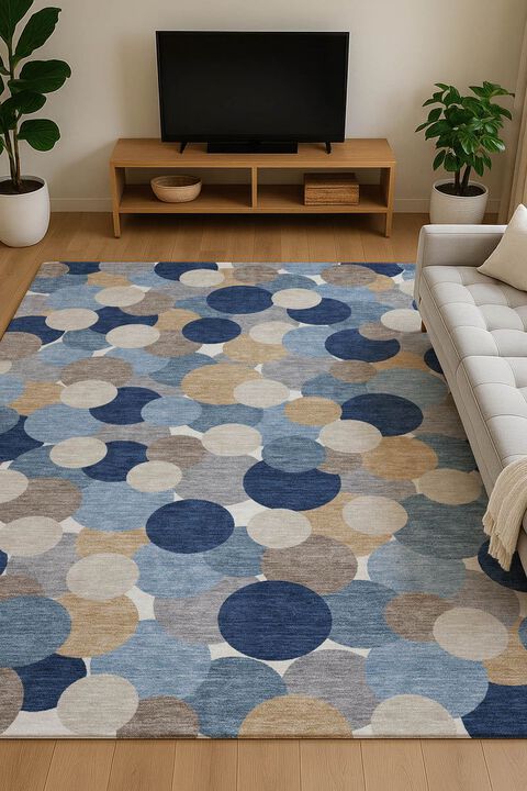 Kenner KN9 Blue 1'8" x 2'6" Rug
