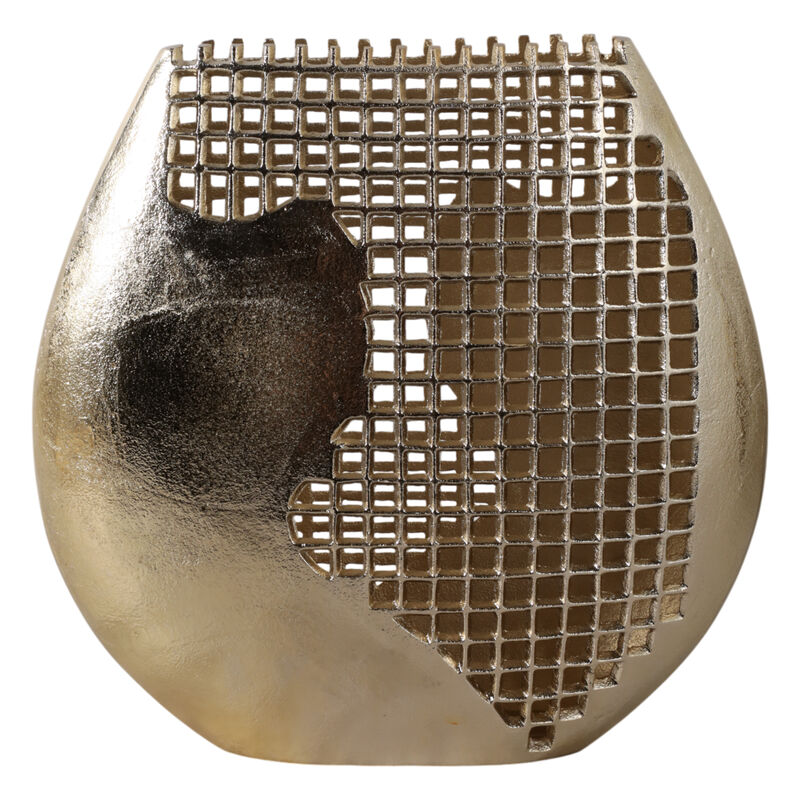 14x14" Partial Mesh Metal Vase image number 3