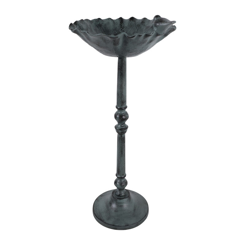 27x13 Bird On Flower Bird Bath image number 1