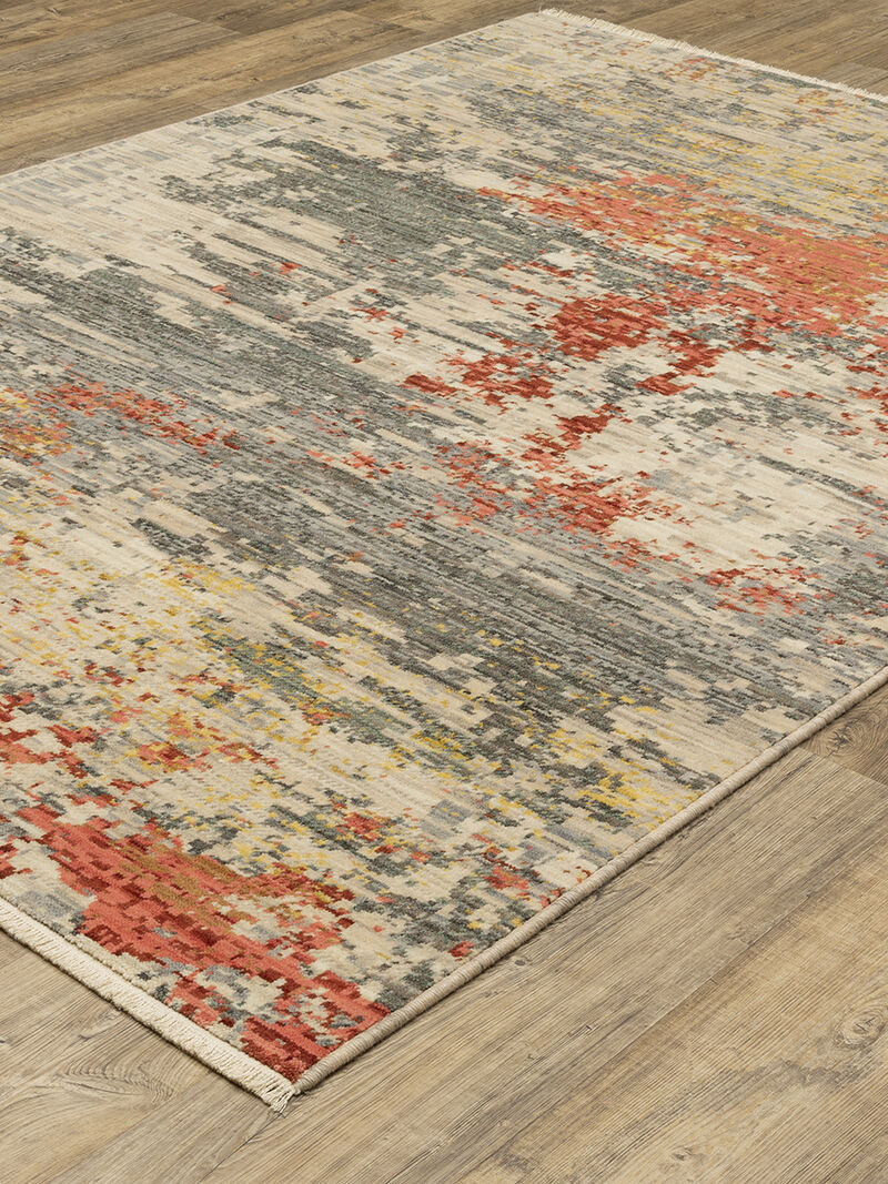 Soleri 5'3" x 7'6" Beige Rug image number 1