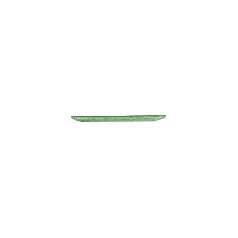 Turgla Fusion Glass 8.5" x 5.75" Rectangular Green Glass Plate (Set of 2) image number 2