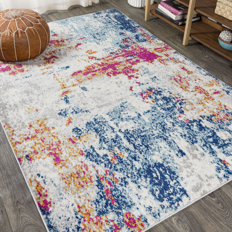 Sunset Modern Abstract Area Rug