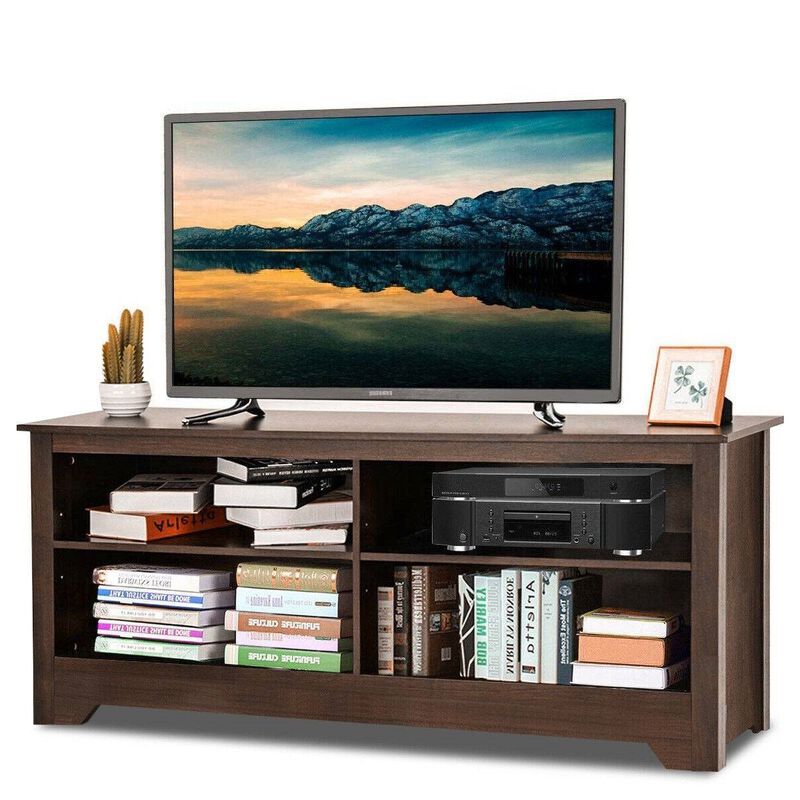 Hivvago Contemporary TV Stand for up to 60-inch TV in Espresso Finish