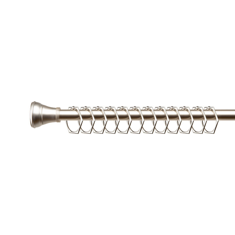 Rust-Proof Hexagon-Shaped Shower Curtain Hooks with Clasp Closure, Set of 12 image number 2