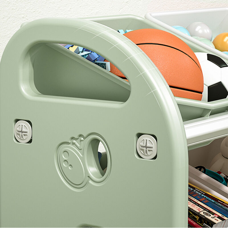 Streamdale Colorful Kids Toy Box with 6 Bins image number 5