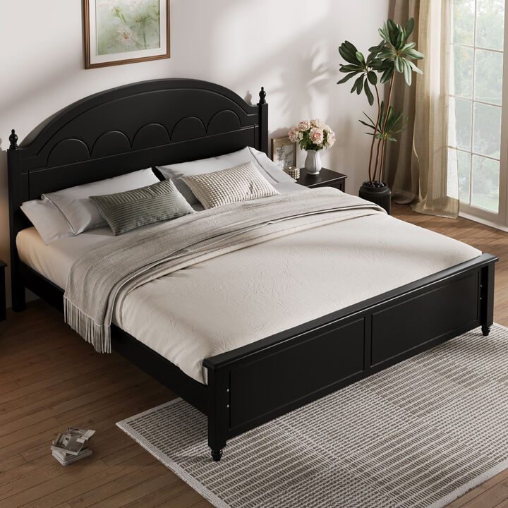 Merax Upholstered Platform Bed with a Hydraulic Storage System