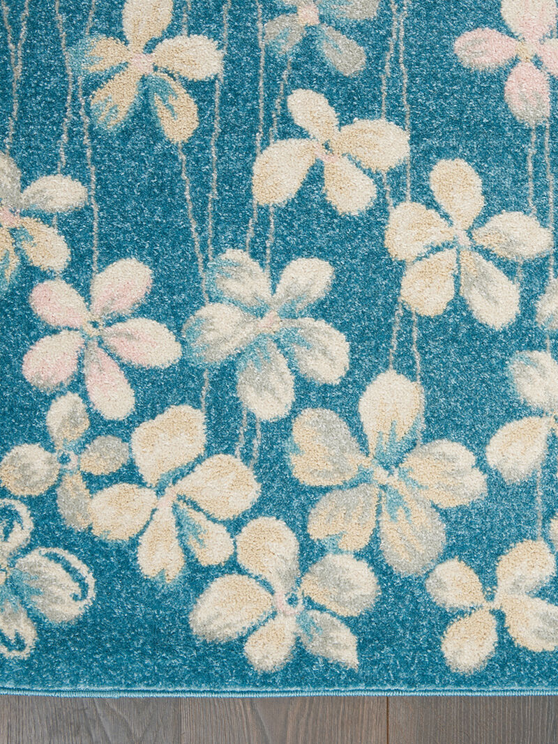 Tranquil TRA04 Turquoise 6' x 9' Rug