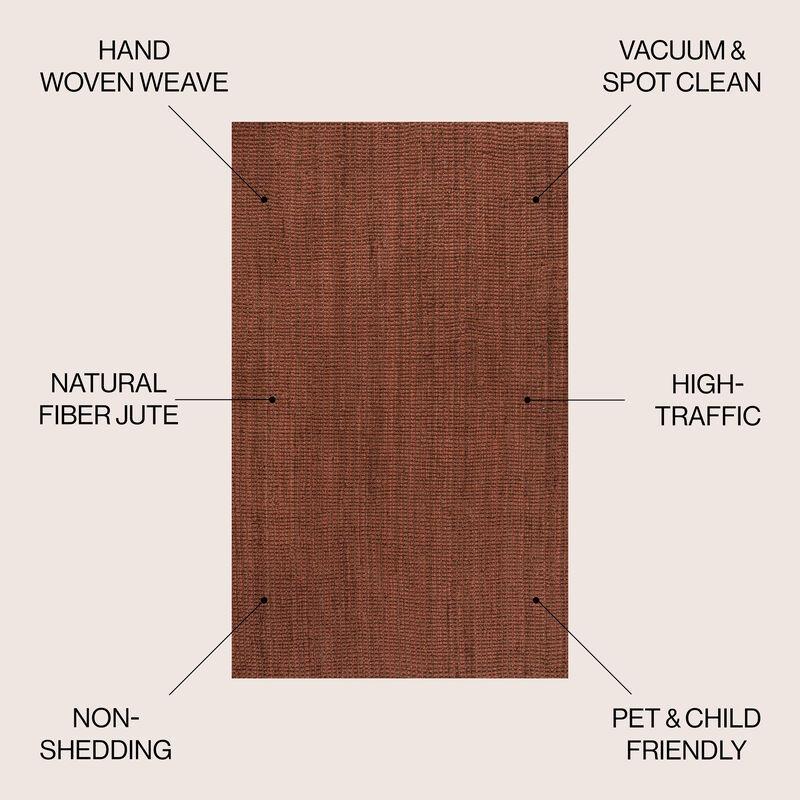 Pata Hand Woven Chunky Jute Area Rug