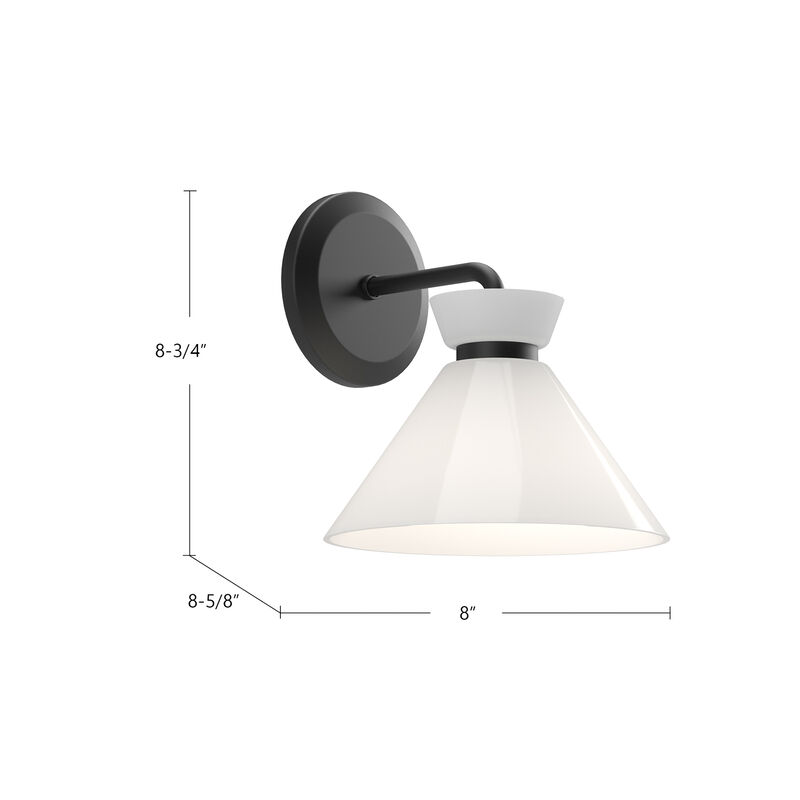 Halston 8-in 1 Light Damp-Rated Wall/Vanity Light image number 3