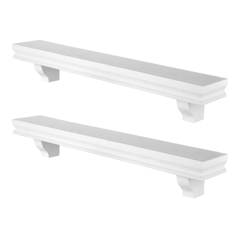 24 in Floating Display Ledge Shelves (Set of 2)