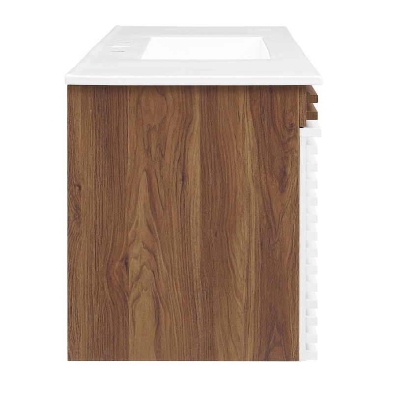 Render 48" Wall-Mount Bathroom Vanity image number 2