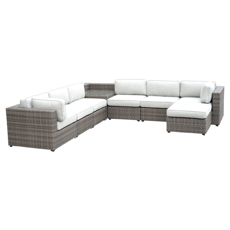 Weather-Resistant Sectional - Stain and Fade Resistant, Removable Cushions - Outdoor Comfort, Indoor Looks